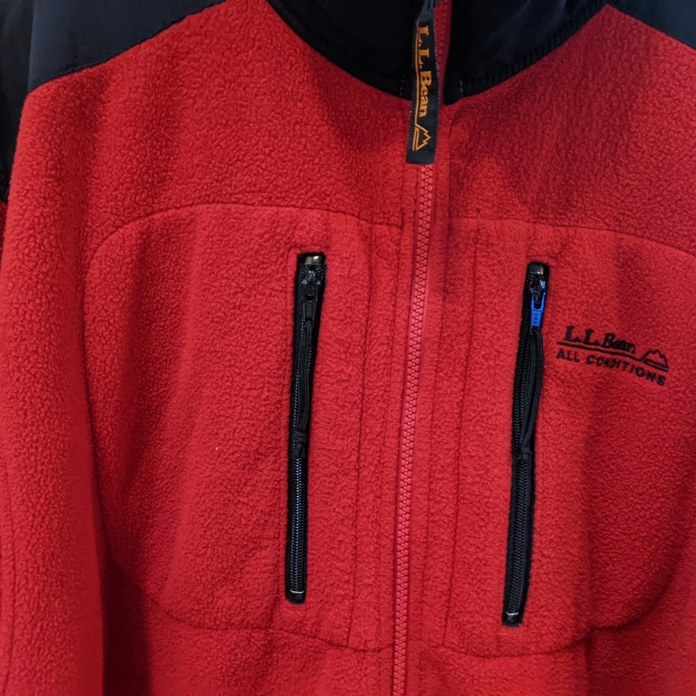 LLBean fleece all conditions jacket - Picture 2 of 4